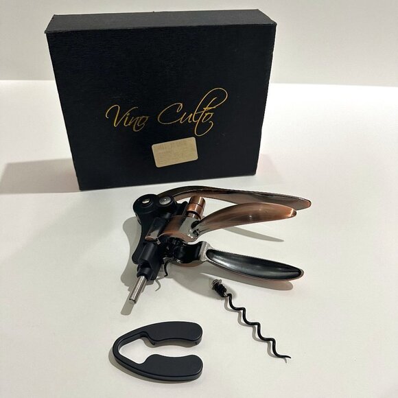 Vino Culto Black & Copper The Rabbit Wine Bottle Opener Set - Picture 1 of 3